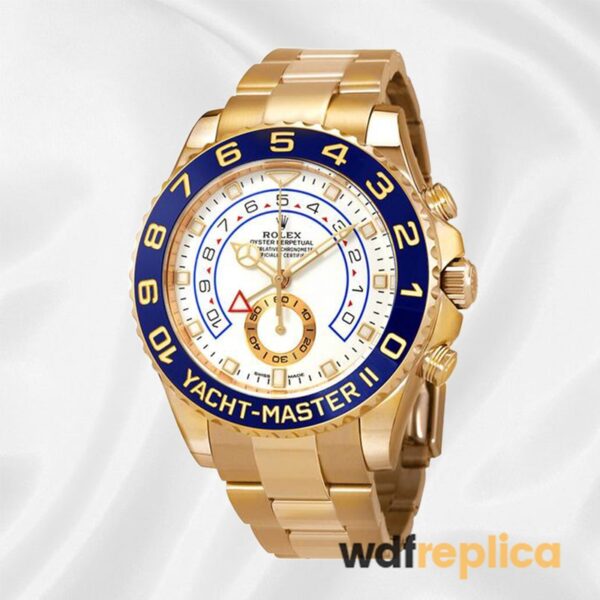 Rolex Yacht-Master II White Dial Blue Bezel Gold Bracelet 622271 - Best  Place to Buy Replica Rolex Watches